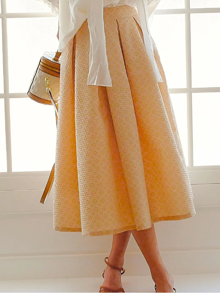 GypsyLady Khaki Elegant Chic Pleated Skirt Casual Summer Autumn Women Long Skirts Ruffles Vintage Office Ladies Female Skirt
GypsyLady Khaki Elegant Chic Pleated Skirt Casual Summer Autumn Women Long Skirts Ruffles Vintage Office Ladies Female Skirt