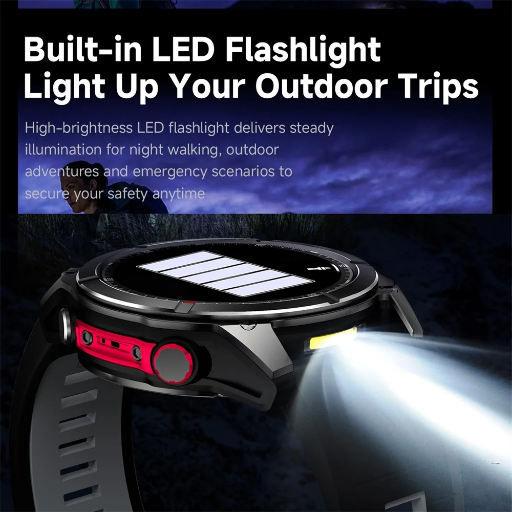 Smart Watch Men Outdoor Flashlight Waterproof Call Bracelets ChatAI-GPT Sports Health Smartwatch SOS 1.43 AMOLED Screen Compass
Smart Watch Men Outdoor Flashlight Waterproof Call Bracelets ChatAI-GPT Sports Health Smartwatch SOS 1.43 AMOLED Screen Compass