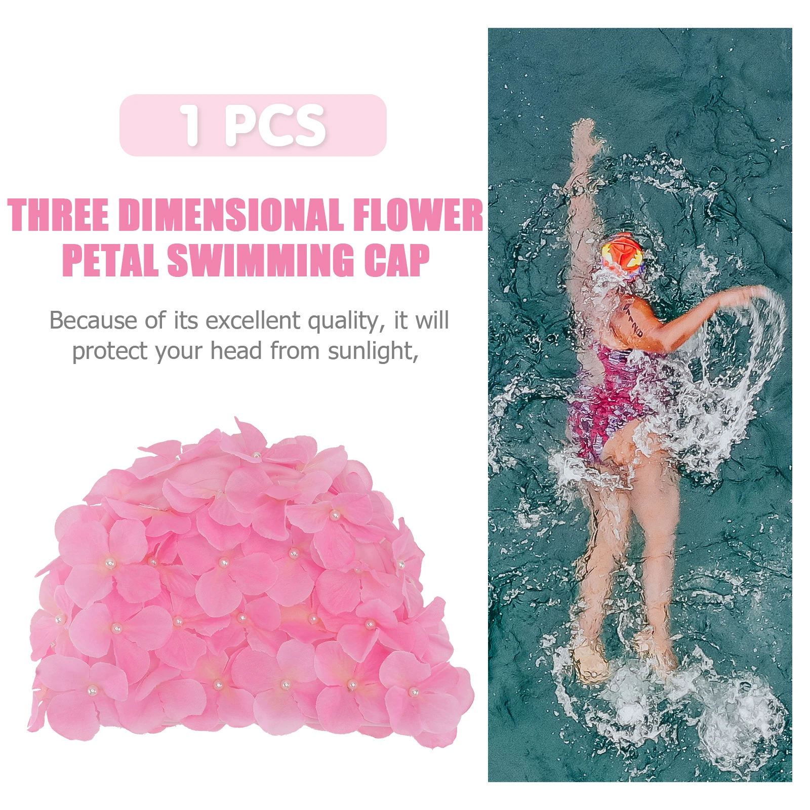 3D Flower Comfortable Women Bathing Swimming Flower Swim Cap Hat Hat Durable Reusable Swimming Accessories Water Sports
3D Flower Comfortable Women Bathing Swimming Flower Swim Cap Hat Hat Durable Reusable Swimming Accessories Water Sports