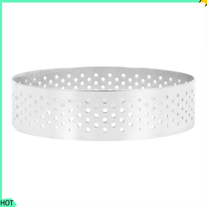 AWAH 100 Pcs Circular Stainless Steel Tart Ring Tower Pie Cake Mould Baking Tools Perforated Cake Mousse Ring,8Cm
AWAH 100 Pcs Circular Stainless Steel Tart Ring Tower Pie Cake Mould Baking Tools Perforated Cake Mousse Ring,8Cm
