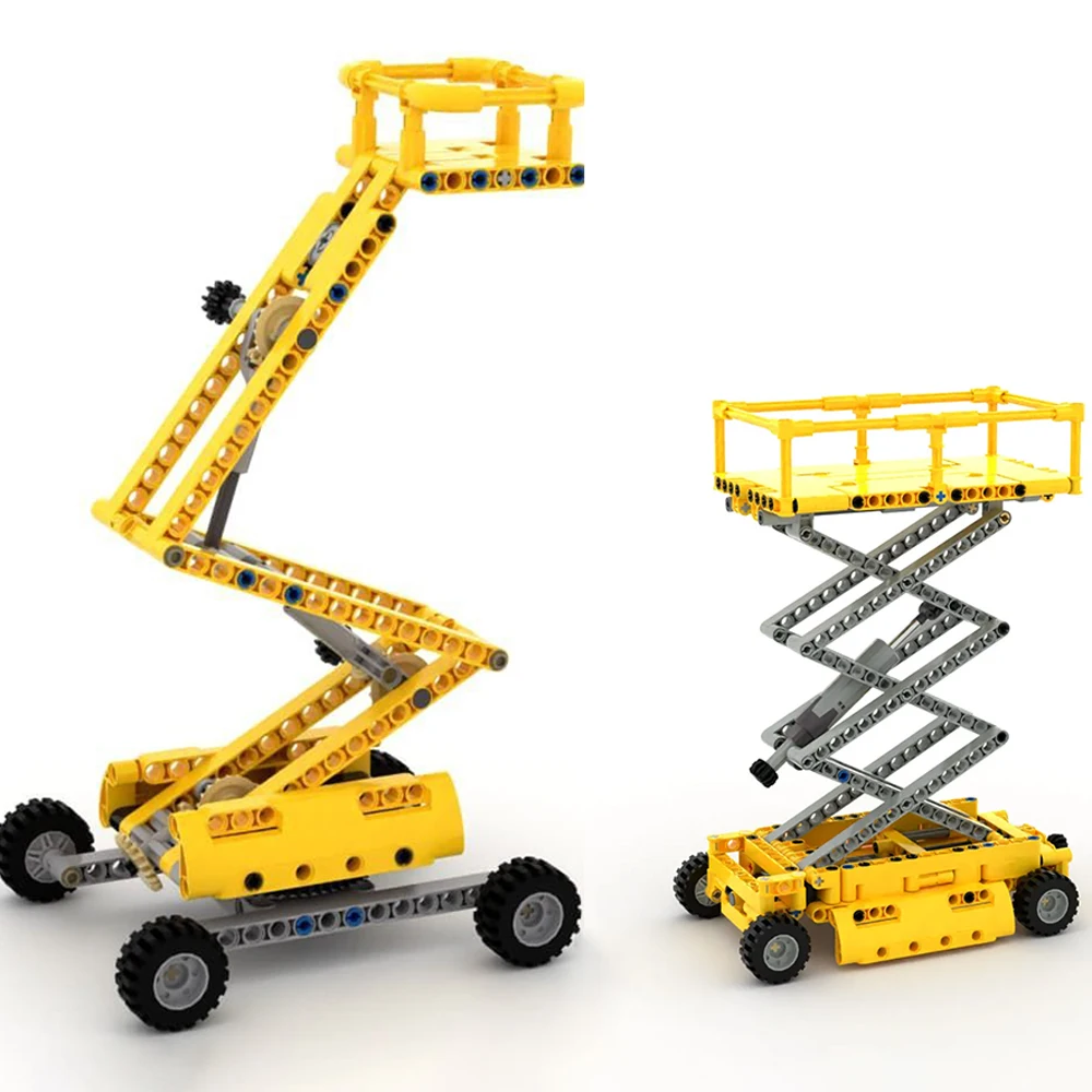 MOC Scissor Lift Building block Man Lift Ladder Scaffolding model Aerial Work Manlift bricks DIY Engineering Excavator toys
MOC Scissor Lift Building block Man Lift Ladder Scaffolding model Aerial Work Manlift bricks DIY Engineering Excavator toys