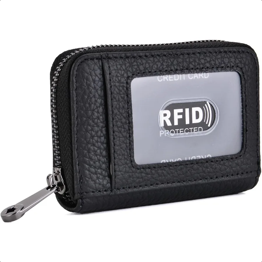 EASTNIGHTS Genuine Leather Credit Card Wallet Accordion Zipper Rfid Credit Card Holder Small Coin Purse with ID Window black
EASTNIGHTS Genuine Leather Credit Card Wallet Accordion Zipper Rfid Credit Card Holder Small Coin Purse with ID Window black