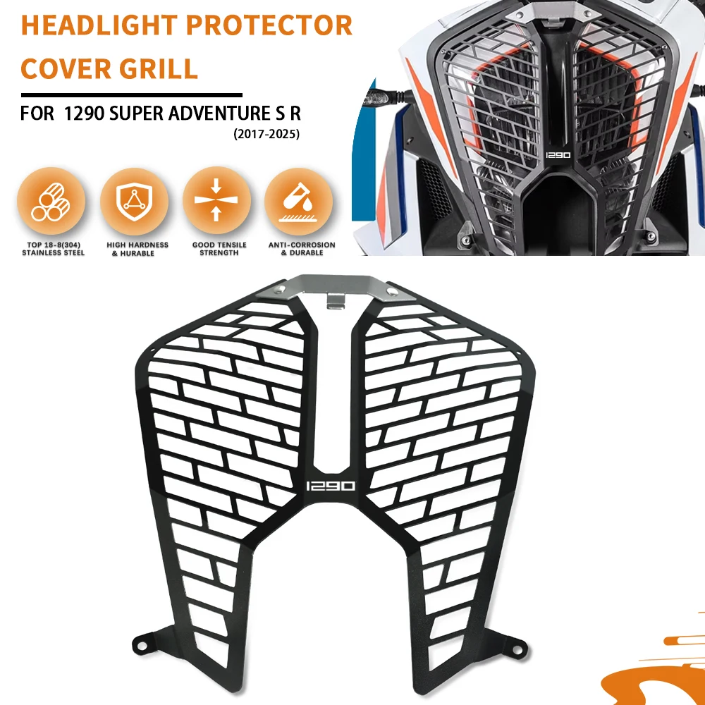 For 1290 Super Adventure S R 2017-2025 Motorcycle Accessories Headlight Protector Head Light Guard Cover Protection Grill
For 1290 Super Adventure S R 2017-2025 Motorcycle Accessories Headlight Protector Head Light Guard Cover Protection Grill