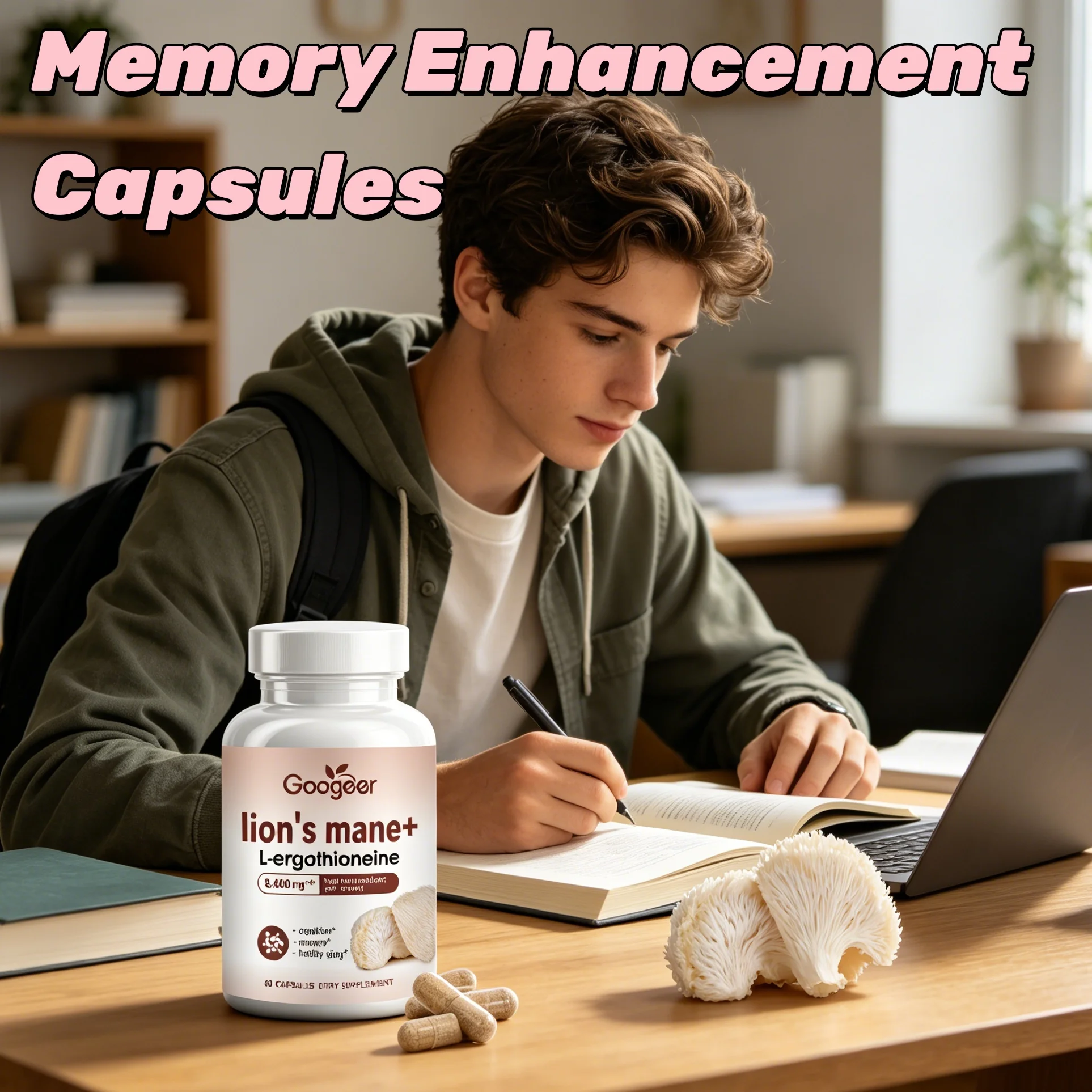 Hericium Capsules Brain Memory Supplement Relieve Mental Fatigue Improve Learning Ability Anti Cognitive Decline For All Ages
Hericium Capsules Brain Memory Supplement Relieve Mental Fatigue Improve Learning Ability Anti Cognitive Decline For All Ages