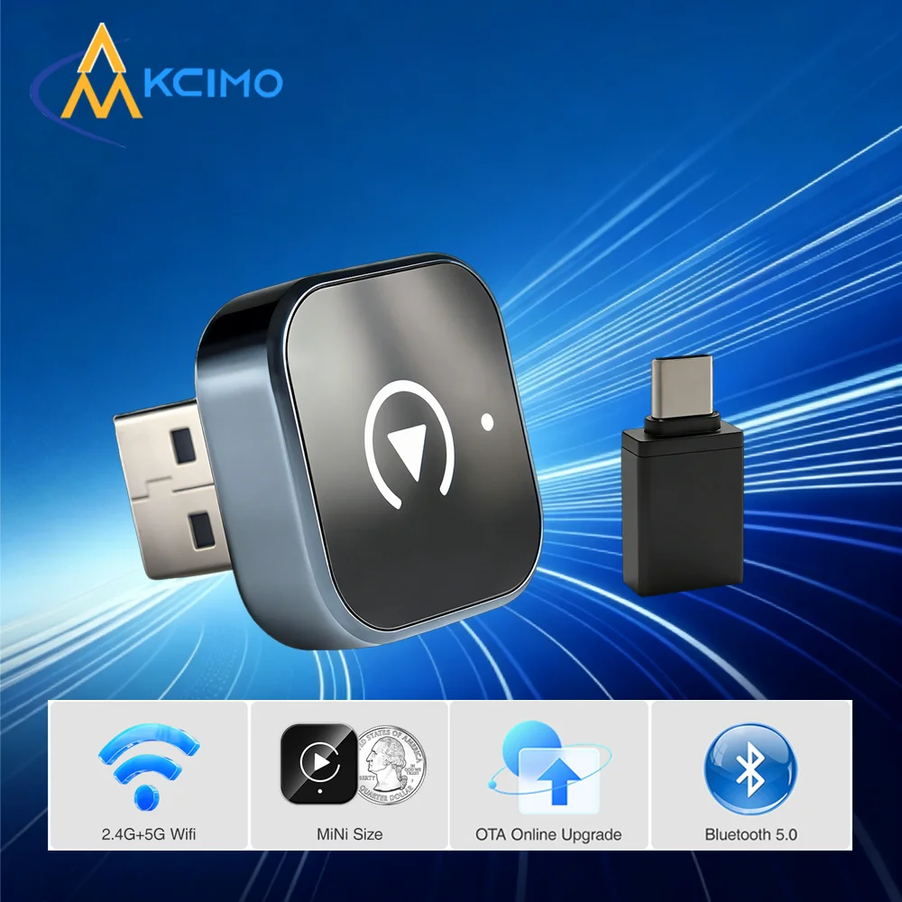 Mini Wireless CarPlay Converter Universal USB Adapter for Apple Android Phones No App Required
Mini Wireless CarPlay Converter Universal USB Adapter for Apple Android Phones No App Required