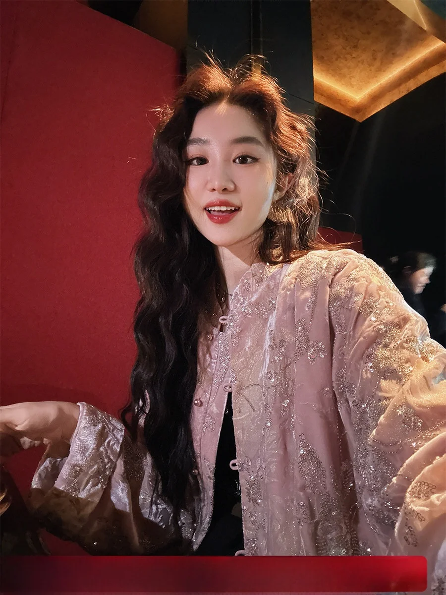 Sanji Bla Flower Dry New Chinese Sle Women's Jaet 2025 Trendy Top Warm Long Sve Button Closure Pure Color
Sanji Bla Flower Dry New Chinese Sle Women's Jaet 2025 Trendy Top Warm Long Sve Button Closure Pure Color