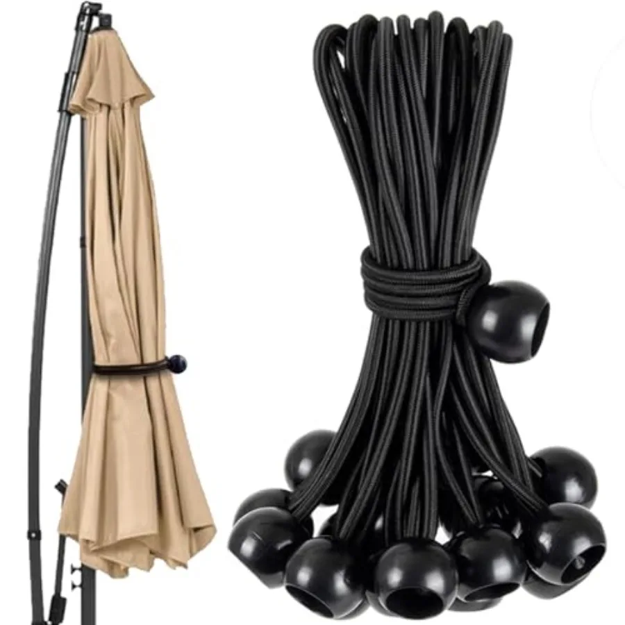 12 Pcs Patio Umbrella Bungee Cords with Balls Securing Straps, 18 x 1 Inch Reusable Patio Umbrella Strap Multipurpose Securing
12 Pcs Patio Umbrella Bungee Cords with Balls Securing Straps, 18 x 1 Inch Reusable Patio Umbrella Strap Multipurpose Securing