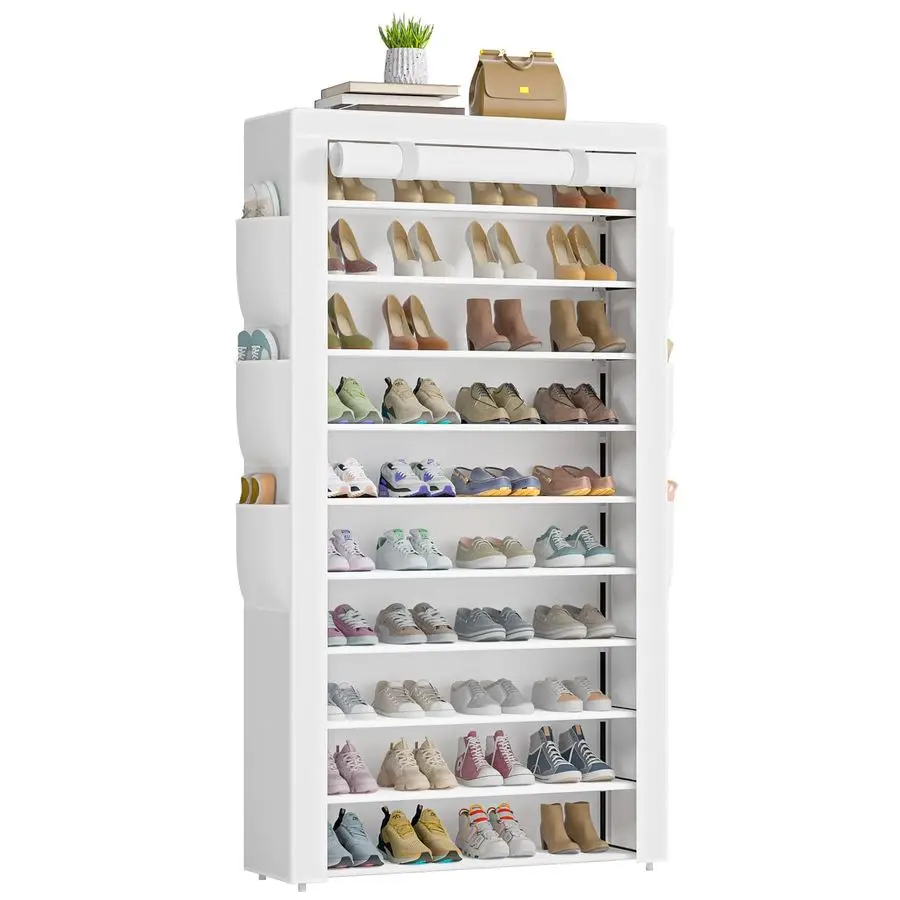Shoe Rack 10Tier Large Capacity 5056Pairs Beautiful Tall Shoe Shelf Free Standing Storage Cabinet Entryway Closet
Shoe Rack 10Tier Large Capacity 5056Pairs Beautiful Tall Shoe Shelf Free Standing Storage Cabinet Entryway Closet