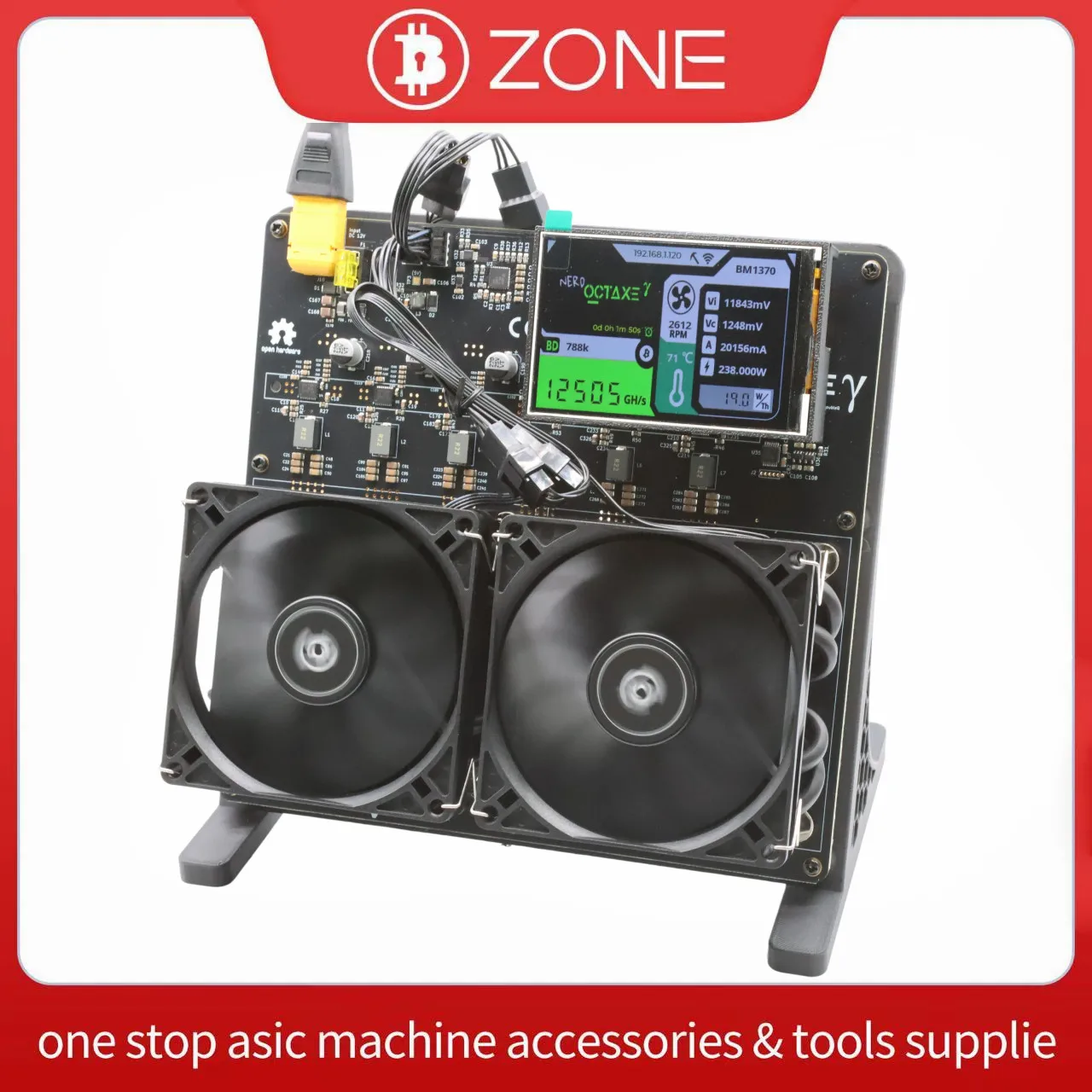 New Upgrade Nerdoctaxe Rev3.1 3.5 inch display 12Th/s 200W Bitcoin Miner With Power Supply
New Upgrade Nerdoctaxe Rev3.1 3.5 inch display 12Th/s 200W Bitcoin Miner With Power Supply