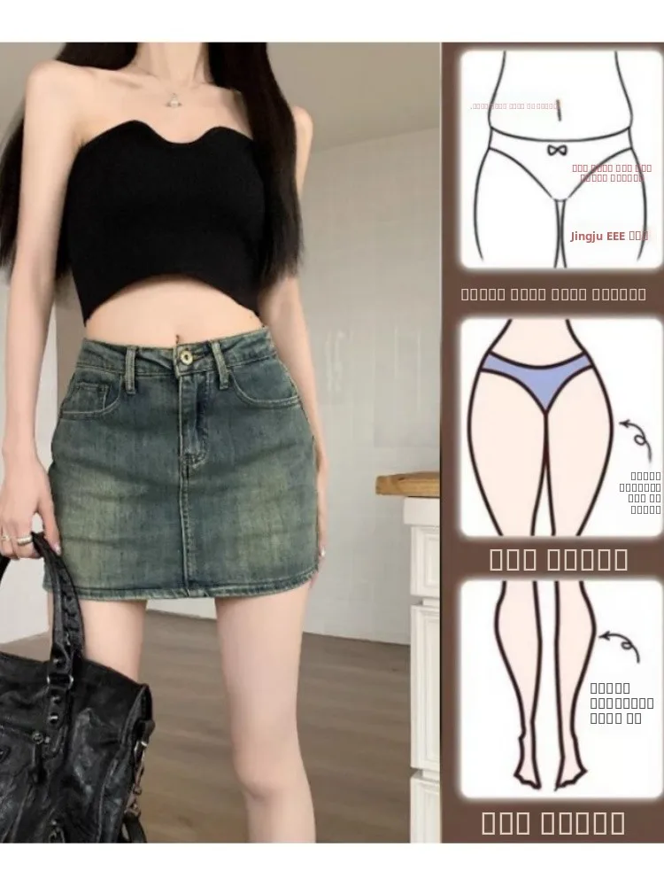 Новая женская джинсовая юбка American Sle Sexy F Skirt, больших размеров, для полных женщин, с защитой от просвечивания, скрывающая бедра, короткая, утягивающая
Новая женская джинсовая юбка American Sle Sexy F Skirt, больших размеров, для полных женщин, с защитой от просвечивания, скрывающая бедра, короткая, утягивающая