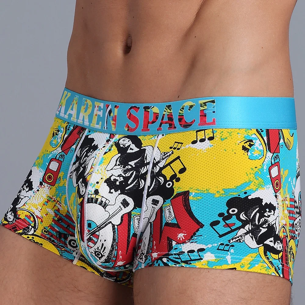 Men Panties Printed Underpants Breathable Ice Silk Boxers Underwear Fashion Mens Male Calzoncillo Hombre
Men Panties Printed Underpants Breathable Ice Silk Boxers Underwear Fashion Mens Male Calzoncillo Hombre