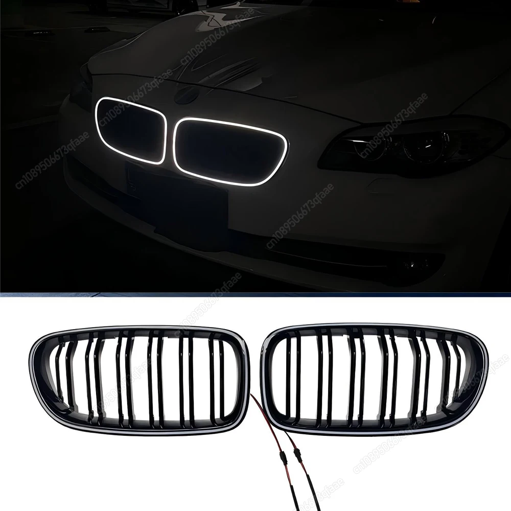Автомобильная двойная передняя светящаяся решетка, светодиодная гоночная решетка для BMW 5 серии F10 F11 F18 2010-2017, черные обвесы из АБС-пластика, тюнинг
Автомобильная двойная передняя светящаяся решетка, светодиодная гоночная решетка для BMW 5 серии F10 F11 F18 2010-2017, черные обвесы из АБС-пластика, тюнинг
