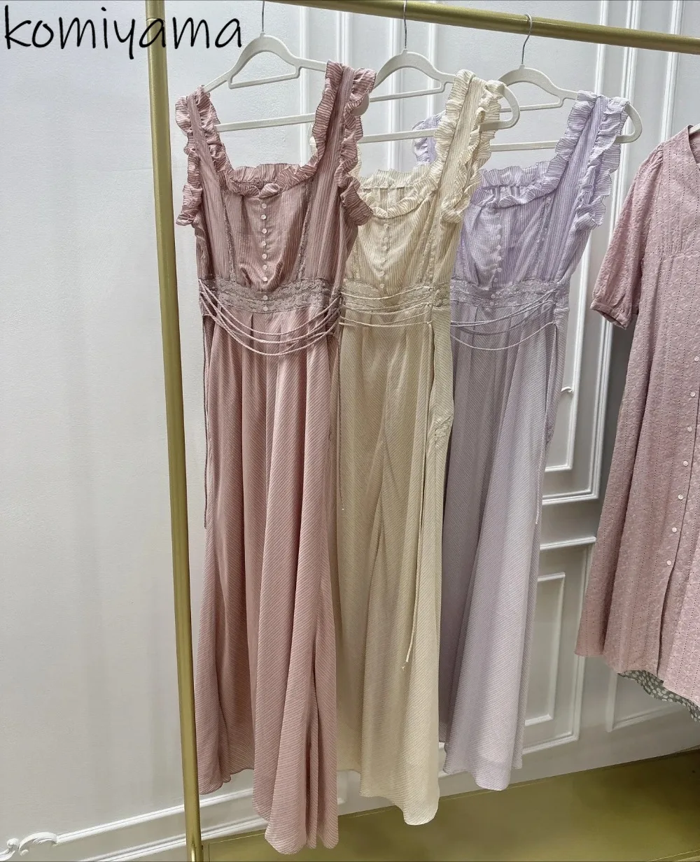 Square Collar Sleeveless Dress Japan Sweet 2025 Vestidos Strip Jacquard Dresses Woman Robe Summer Fresh Elegant Ropa De Mujer
Square Collar Sleeveless Dress Japan Sweet 2025 Vestidos Strip Jacquard Dresses Woman Robe Summer Fresh Elegant Ropa De Mujer