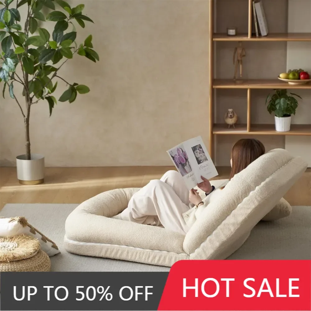 Adjustable Floor Couch Sofa with Pillow,Folding Mattress Sofa,Convertible Upholstered Guest Sleeper, Foldable Sofa Portable Bed
Adjustable Floor Couch Sofa with Pillow,Folding Mattress Sofa,Convertible Upholstered Guest Sleeper, Foldable Sofa Portable Bed