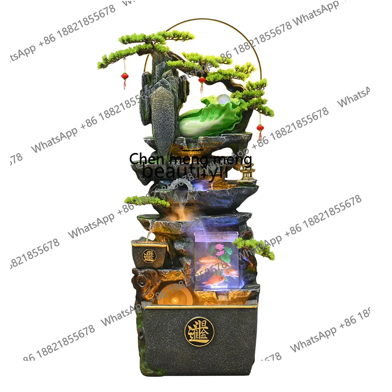 Floor-to-ceiling decorations Large rockery flowing water ornaments Fountain alpine living room, feng shui wheel, water feature H
Floor-to-ceiling decorations Large rockery flowing water ornaments Fountain alpine living room, feng shui wheel, water feature H