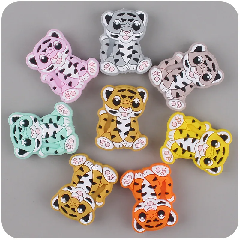 ABCPICK 3pc Cartoon Tiger Animal Silicone Beads For Jewelry Making DIY Jewelry Bracelet Beads Used On Pen Creative Gifts
ABCPICK 3pc Cartoon Tiger Animal Silicone Beads For Jewelry Making DIY Jewelry Bracelet Beads Used On Pen Creative Gifts