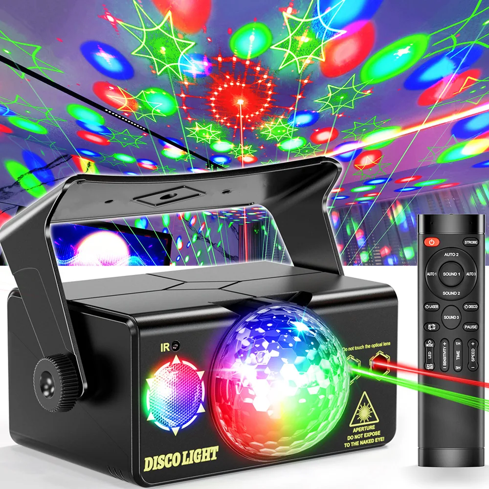 Laser Magic Ball Moving Head Light with Projection, RGB Sound Activated Flash Stage Lamp for DJ Disco Party
Laser Magic Ball Moving Head Light with Projection, RGB Sound Activated Flash Stage Lamp for DJ Disco Party