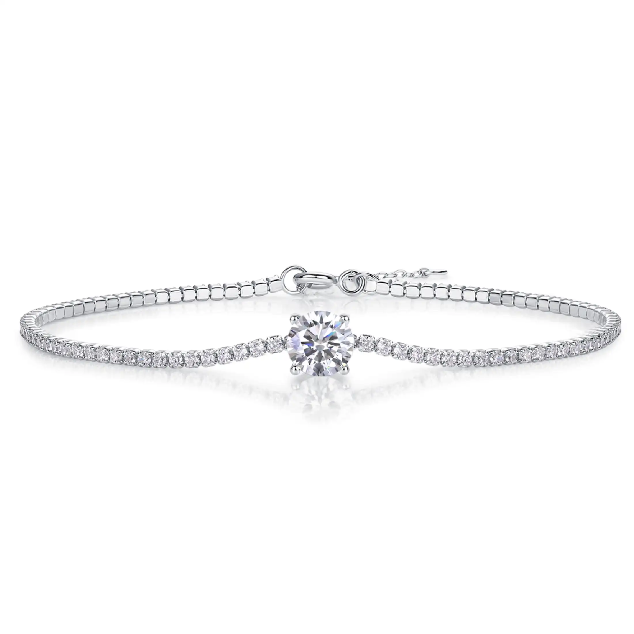 Rotundity Bracelet for Women, Moissanite Bracelet Gifts for Her, D Color VVS1 Diamond 925 Sterling Silver Infinity Bracelets
Rotundity Bracelet for Women, Moissanite Bracelet Gifts for Her, D Color VVS1 Diamond 925 Sterling Silver Infinity Bracelets