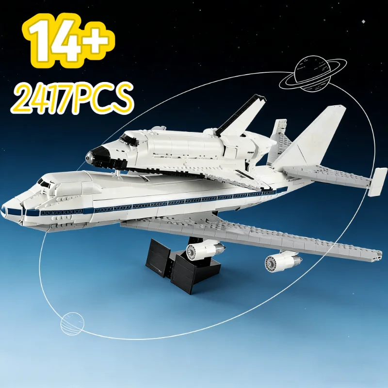 2417PCS In Stock DIY Shuttle Transport Aircraft Building Blocks Kit MOC 10360 Creative Decorative Bricks Birthday Gift for Kids
2417PCS In Stock DIY Shuttle Transport Aircraft Building Blocks Kit MOC 10360 Creative Decorative Bricks Birthday Gift for Kids