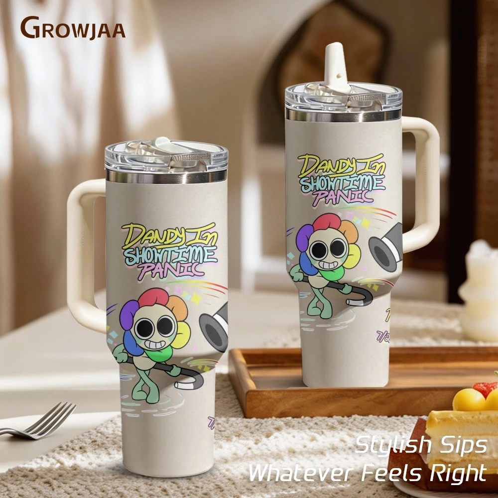 Classic Popular Cute Game D-Dandy's World Vacuum Flasks 40oz Vacuum Insulated Travel Mug - Stainless Steel Straw Cup Lid
Classic Popular Cute Game D-Dandy's World Vacuum Flasks 40oz Vacuum Insulated Travel Mug - Stainless Steel Straw Cup Lid