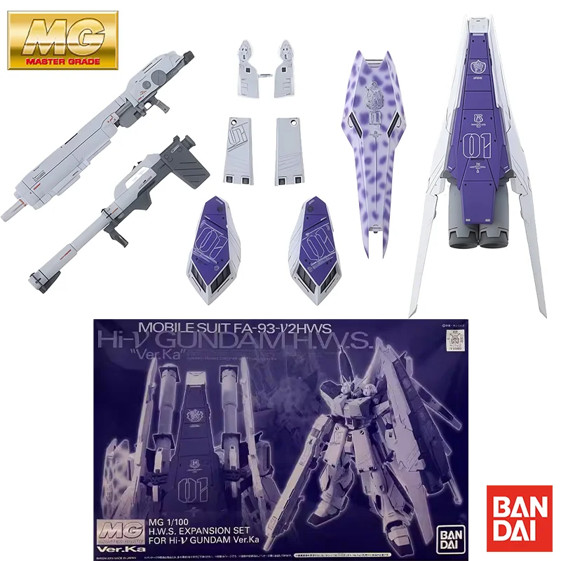 Bandai Genuine MG 1/100 Hi-ν Gundam Ver.Ka's HWS Expansion Set Action Figure Assembly Model Toys Collectible Model Ornaments
Bandai Genuine MG 1/100 Hi-ν Gundam Ver.Ka's HWS Expansion Set Action Figure Assembly Model Toys Collectible Model Ornaments