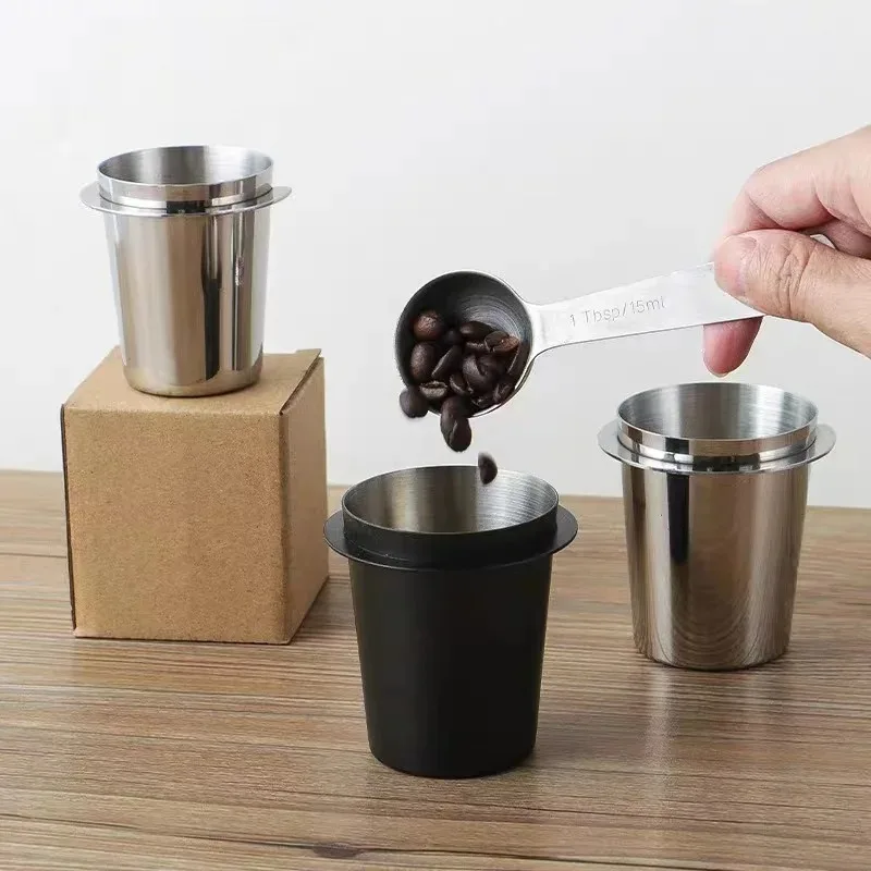 Stainless steel coffee machine powder cup, freshly ground measuring cup, fragrance cup, 51/53/58 universal powder dispenser
Stainless steel coffee machine powder cup, freshly ground measuring cup, fragrance cup, 51/53/58 universal powder dispenser