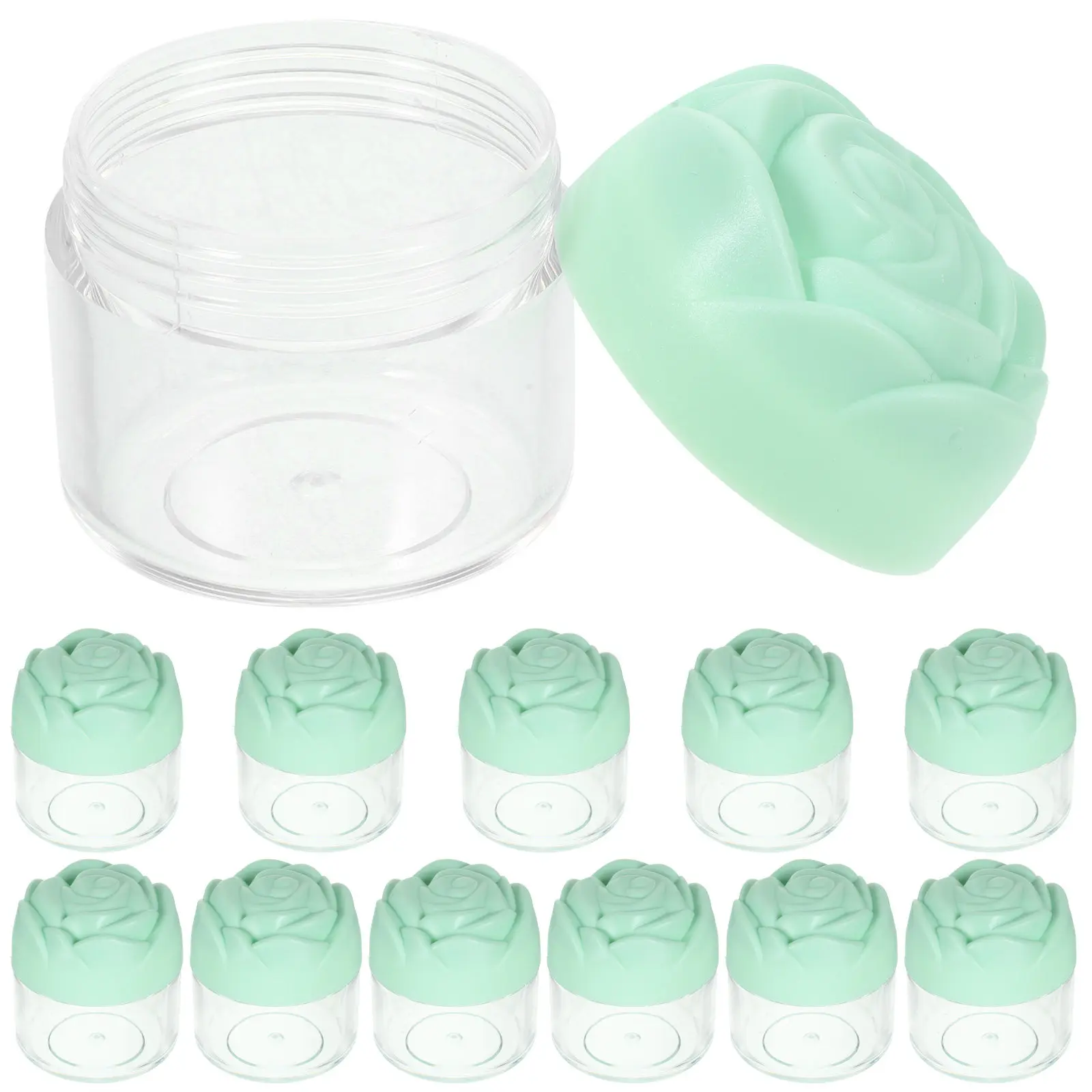 12Pcs Rose Floral Lid Facial Cream Jar 20G Thickened Flat Bottom Travel Container for Lotions Body Butter Eye Cream
12Pcs Rose Floral Lid Facial Cream Jar 20G Thickened Flat Bottom Travel Container for Lotions Body Butter Eye Cream