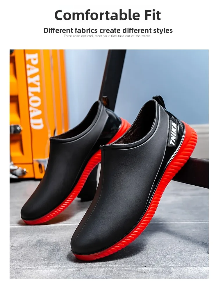 Мужские резиновые резиновые сапоги с низким вырезом, противоскользящие, износостойкие, водонепроницаемые рабочие ботинки, кухонные непромокаемые сапоги шеф-повара, строительные сапоги...
Мужские резиновые резиновые сапоги с низким вырезом, противоскользящие, износостойкие, водонепроницаемые рабочие ботинки, кухонные непромокаемые сапоги шеф-повара, строительные сапоги...