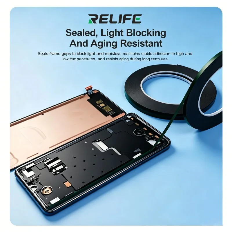 RELIFE HX1 Double Sided Tape 5 Pcs/Box 2mm/3mm/5mm Width High Adhesion 10m Length for Phone Screen Frame Sealing No Residue Tool
RELIFE HX1 Double Sided Tape 5 Pcs/Box 2mm/3mm/5mm Width High Adhesion 10m Length for Phone Screen Frame Sealing No Residue Tool