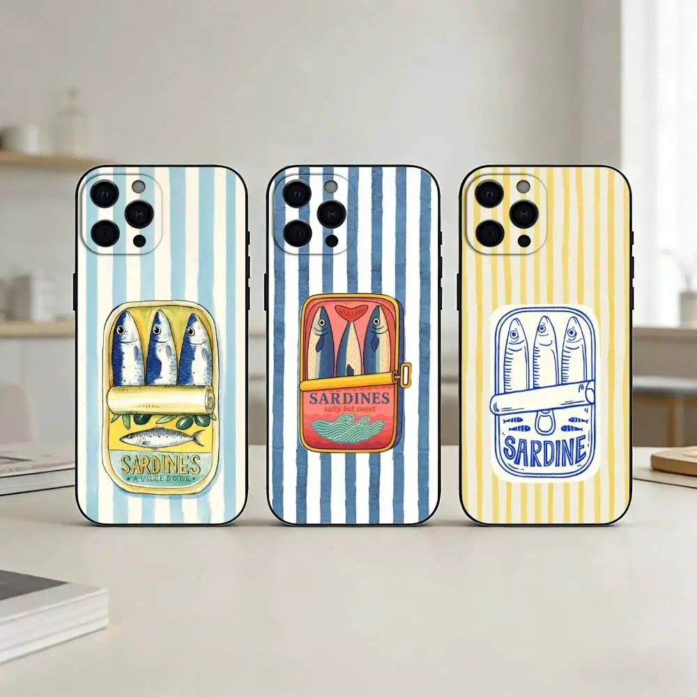 S-Sardines in oil Phone Case For iPhone 17,16,15,14,13,12,11 Plus,Pro,Max,Mini Silicone black Soft Cover
S-Sardines in oil Phone Case For iPhone 17,16,15,14,13,12,11 Plus,Pro,Max,Mini Silicone black Soft Cover