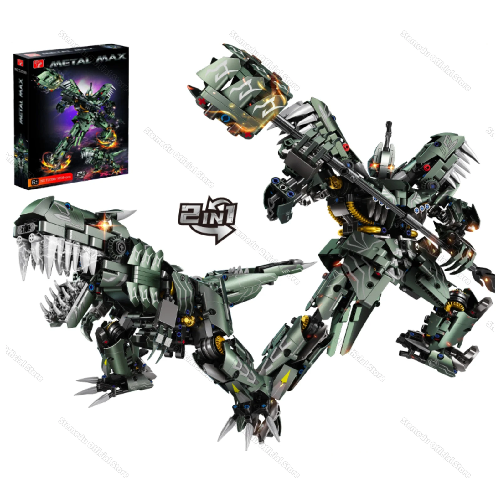 1058 шт. 2 в 1 MOC динозавр строительные блоки игрушки модель деформируемая сборка головоломки кирпичи наборы игрушек для детей настольный орнамент подарки
1058 шт. 2 в 1 MOC динозавр строительные блоки игрушки модель деформируемая сборка головоломки кирпичи наборы игрушек для детей настольный орнамент подарки