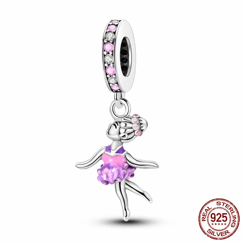 925 Sterling Silver Dancing Girl Charm Bead, perfect for original bracelets and DIY jewelry for women.
925 Sterling Silver Dancing Girl Charm Bead, perfect for original bracelets and DIY jewelry for women.