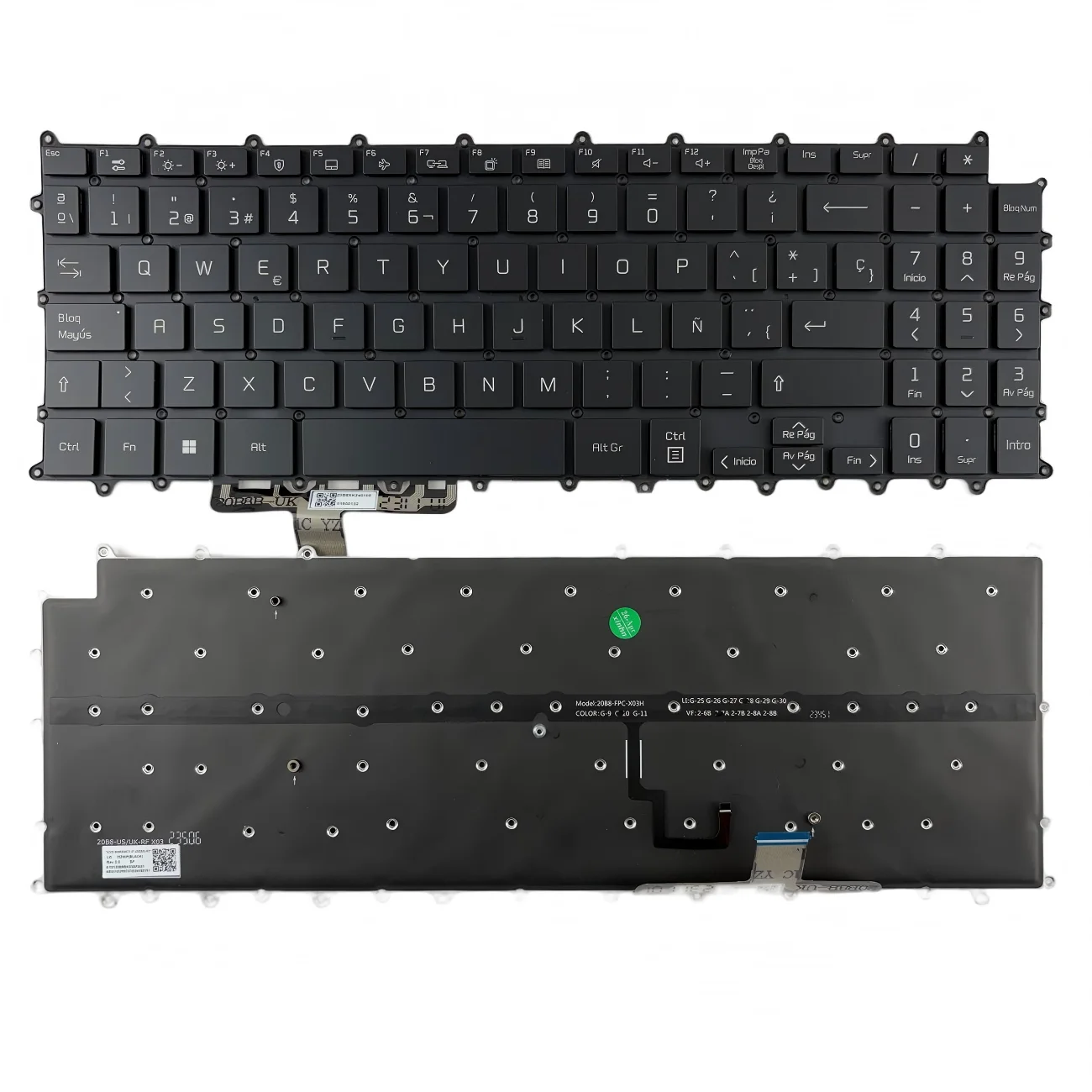 Spanish Backlit Laptop Keyboard For LG Gram 16Z90P 16ZD90P 16Z90PD 16Z90PC 15Z90P 15Z90P-G 15Z90P-K 15Z90P-N 15Z90P-P Series
Spanish Backlit Laptop Keyboard For LG Gram 16Z90P 16ZD90P 16Z90PD 16Z90PC 15Z90P 15Z90P-G 15Z90P-K 15Z90P-N 15Z90P-P Series