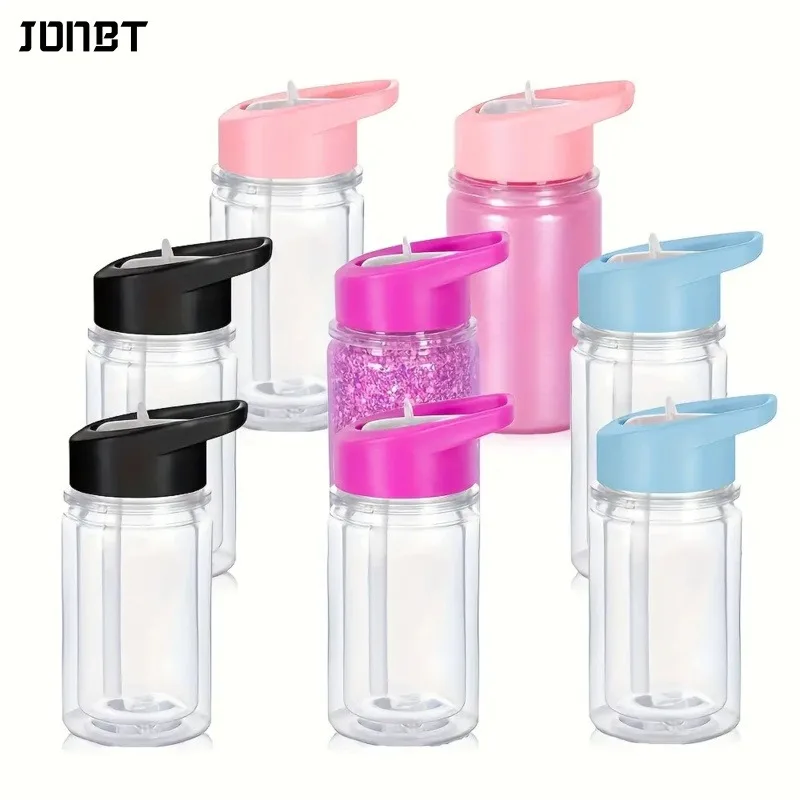 Reusable Double Layer Water Bottles With Lid Straw 10oz DIY Sparkling Drinkware Transparent Plastic Cups with Pre-Drilled Holes
Reusable Double Layer Water Bottles With Lid Straw 10oz DIY Sparkling Drinkware Transparent Plastic Cups with Pre-Drilled Holes