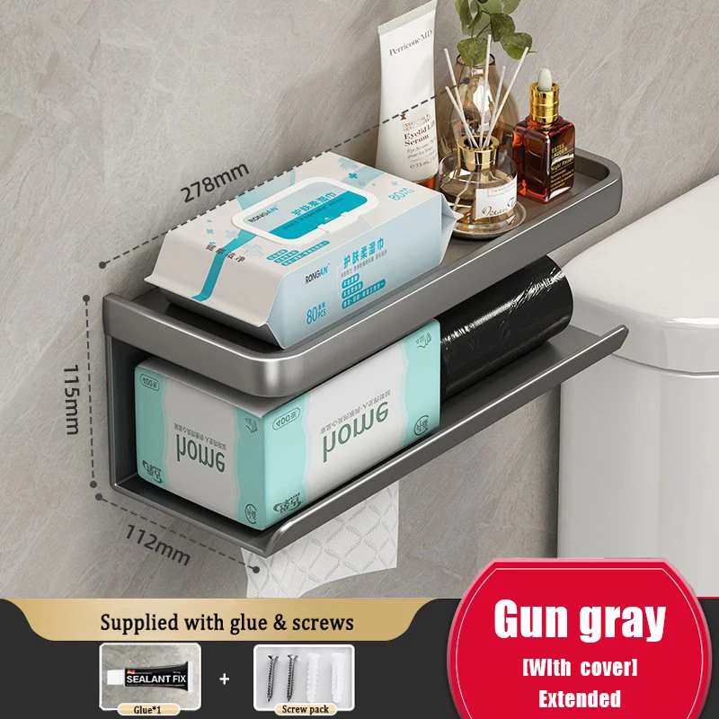 Aluminum Wall Mounted Tissue Holder Drill Free Bathroom Rack Kitchen Tissue Roll Paper Rack
Aluminum Wall Mounted Tissue Holder Drill Free Bathroom Rack Kitchen Tissue Roll Paper Rack