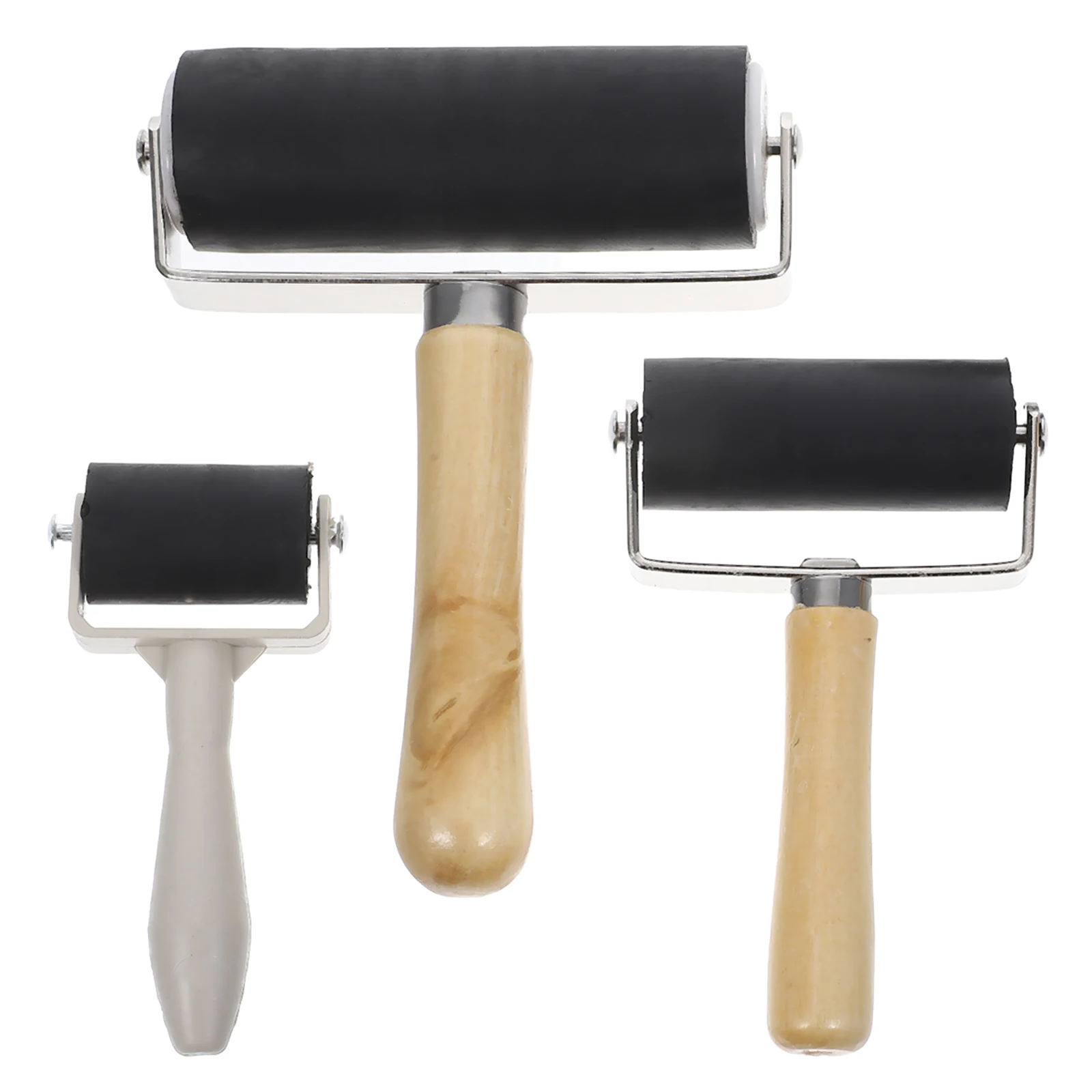 3 pcs Oil Rollers 10cm Ink Roller for Printmaking Crafting Stamping Painting Tools Ink Rollers For Printmaking Rubber Set 
3 pcs Oil Rollers 10cm Ink Roller for Printmaking Crafting Stamping Painting Tools Ink Rollers For Printmaking Rubber Set