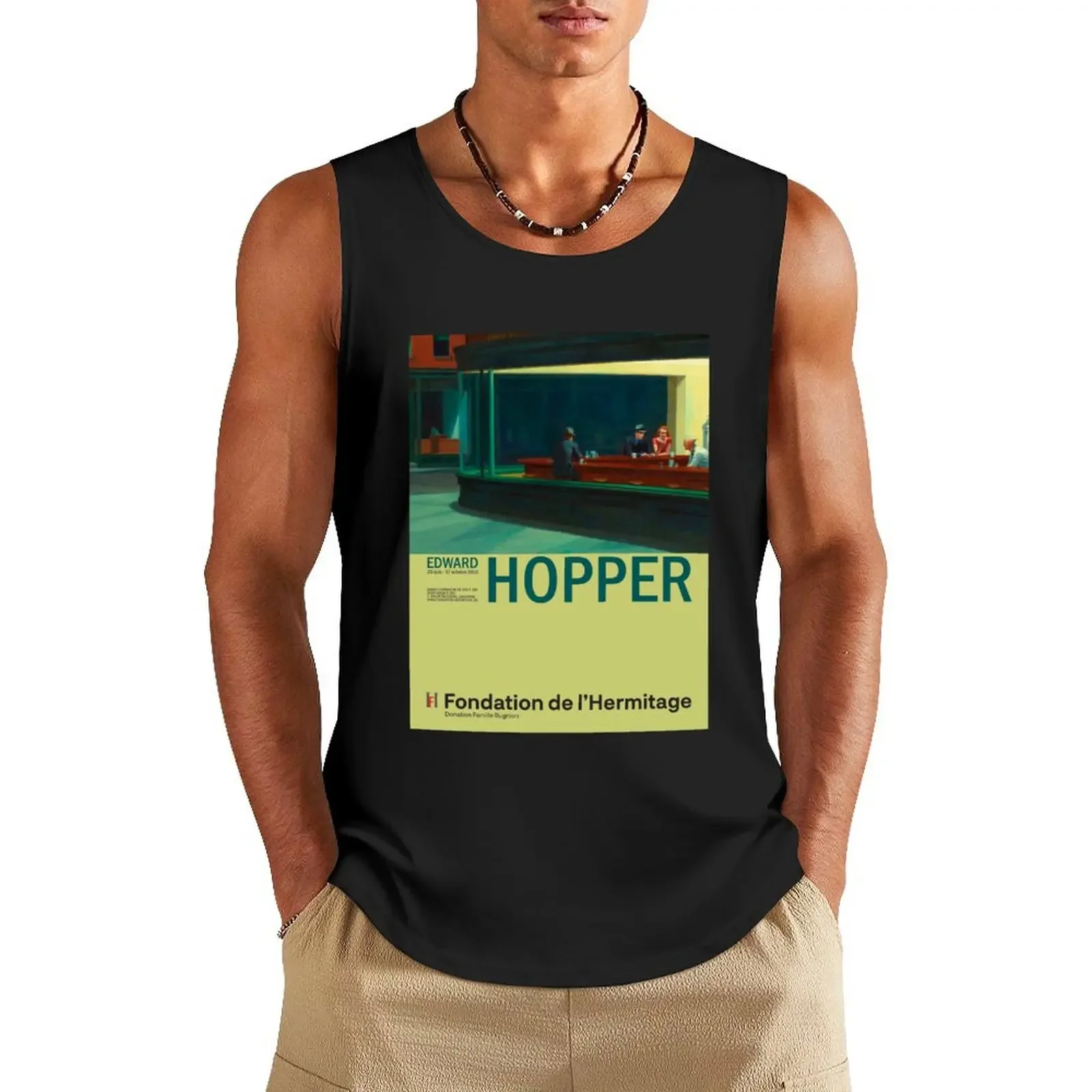 Edward Hopper - Nighthawks - Minimalist Exhibition Art Poster Tank Top t-shirt for men Men's singlets T-shirt man
Edward Hopper - Nighthawks - Minimalist Exhibition Art Poster Tank Top t-shirt for men Men's singlets T-shirt man