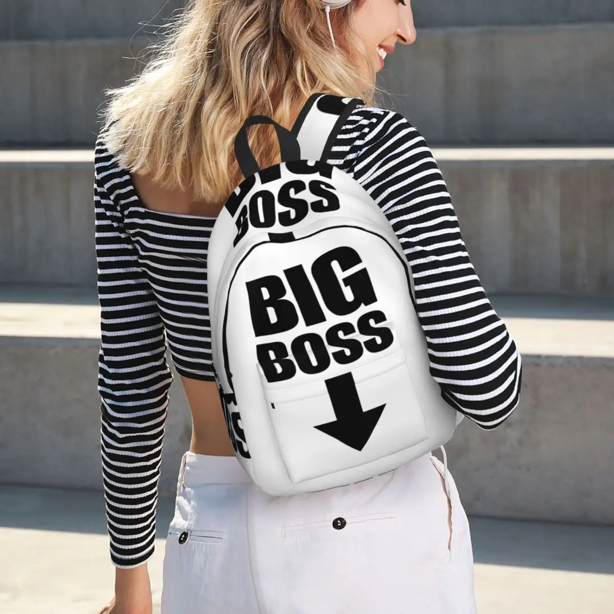 Big Boss With Arrow Pointing Down Backpack Hot Sale Daypack Large Capacity BookBag School Bag Shoulder Bags for Men Women
Big Boss With Arrow Pointing Down Backpack Hot Sale Daypack Large Capacity BookBag School Bag Shoulder Bags for Men Women