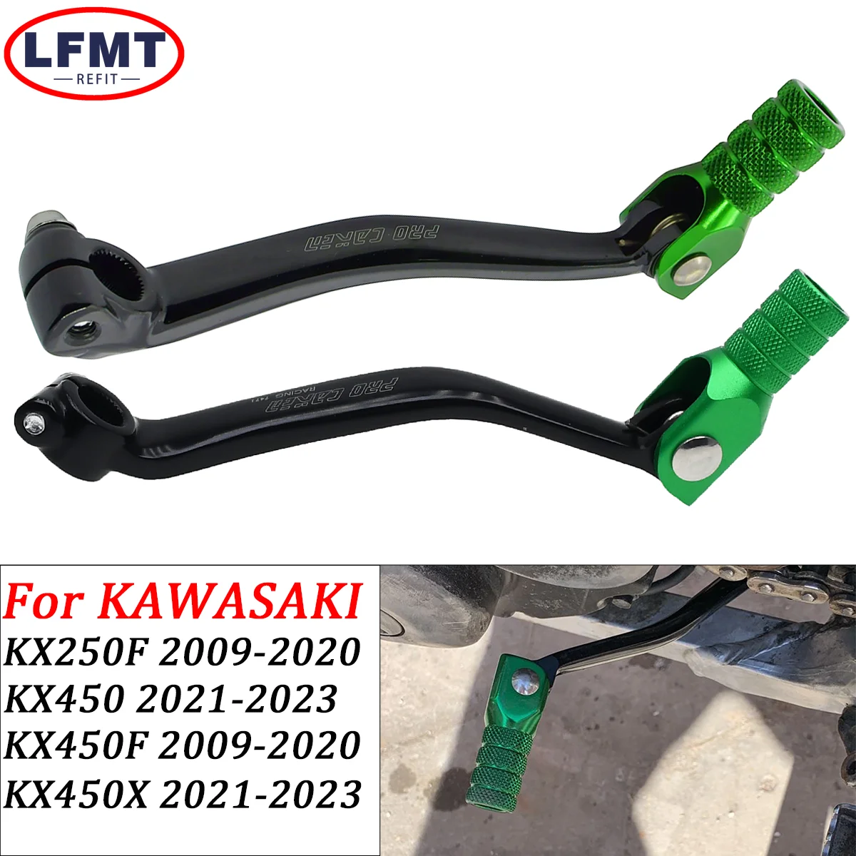 For Kawasaki KX450 KX450F KX450X KX450 KX250F KX 450F 450X 250F 2009-2022 2023 Motorcycle CNC Gear Shifter Shift Lever Pedal
For Kawasaki KX450 KX450F KX450X KX450 KX250F KX 450F 450X 250F 2009-2022 2023 Motorcycle CNC Gear Shifter Shift Lever Pedal