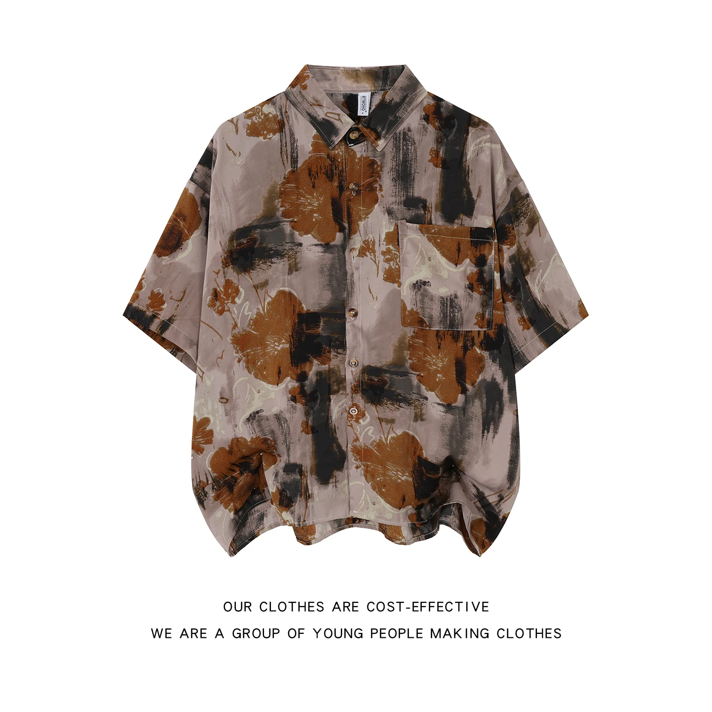 Retro Hong Kong Style Ice Silk Cool Feeling Beach Shirt Men's Summer Lazy Artistic Oil Painting Print Casual Loose Fit Shirt
Retro Hong Kong Style Ice Silk Cool Feeling Beach Shirt Men's Summer Lazy Artistic Oil Painting Print Casual Loose Fit Shirt