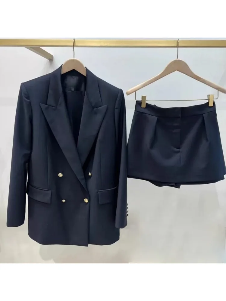 Модный двубортный костюм из тюлета и юбки с высокой талией, комплект из двух предметов, M-Home, ранняя осень, Новое поступление, женская деловая одежда
Модный двубортный костюм из тюлета и юбки с высокой талией, комплект из двух предметов, M-Home, ранняя осень, Новое поступление, женская деловая одежда