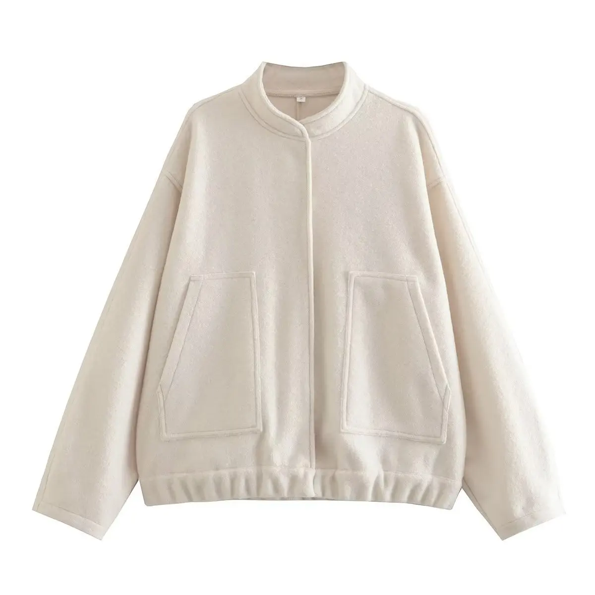 Casual Jacket With Stand-up Collar Hidden Buttons Street Style Casual Top Solid Jacket Casual Button Up Soft Outerwear AH2J
Casual Jacket With Stand-up Collar Hidden Buttons Street Style Casual Top Solid Jacket Casual Button Up Soft Outerwear AH2J
