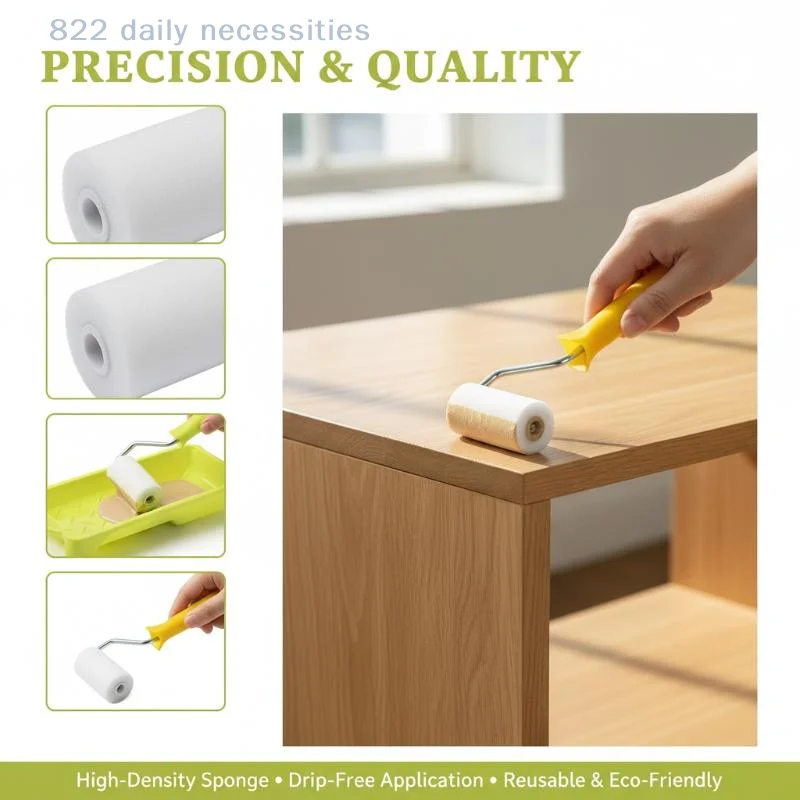 convenient6PCS Paint Roller Kit 2 Inch Foam High Density Includes Paint Tray Liner for Small Area Touch Up and Corner Painting
convenient6PCS Paint Roller Kit 2 Inch Foam High Density Includes Paint Tray Liner for Small Area Touch Up and Corner Painting