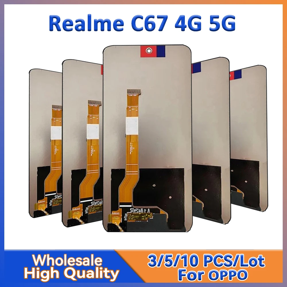 Wholesale 3/5/10 pieces Lot For OPPO Realme C67 4G 5G Lcd Display Screen With Touch Assembly
Wholesale 3/5/10 pieces Lot For OPPO Realme C67 4G 5G Lcd Display Screen With Touch Assembly