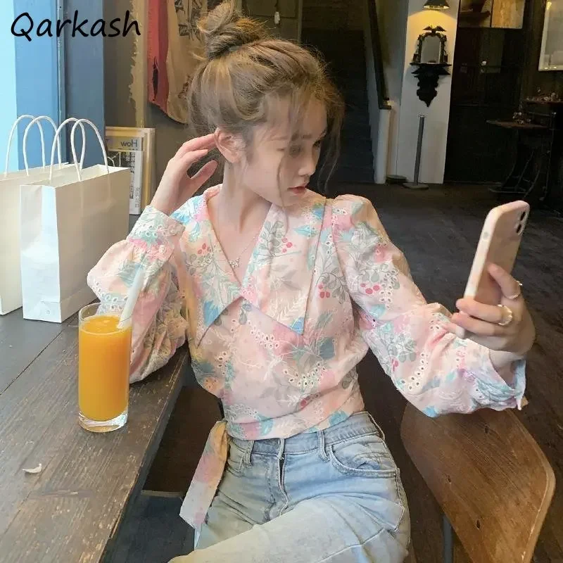 Тонкие рубашки на шнуровке с цветочным принтом, женские милые укороченные топы, модные повседневные стильные нежные женские солнцезащитные рубашки с v-образным вырезом, новинка для девочек
Тонкие рубашки на шнуровке с цветочным принтом, женские милые укороченные топы, модные повседневные стильные нежные женские солнцезащитные рубашки с v-образным вырезом, новинка для девочек