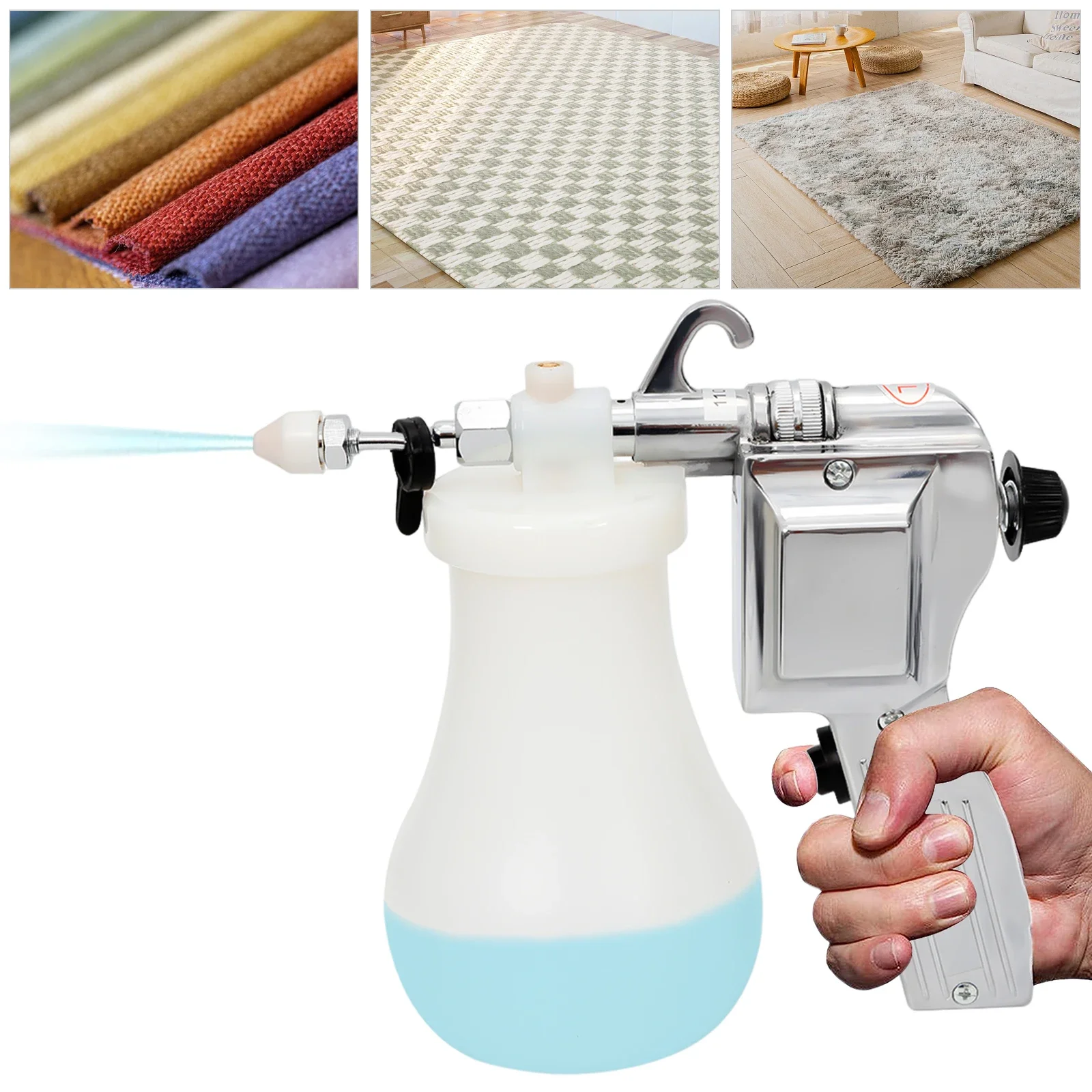 Textile Screen Printing Spot Cleaning Gun, High-Pressure Plastisol Ink Removal Gun for Cleaning Crystals and Rocks 110V, SF-170
Textile Screen Printing Spot Cleaning Gun, High-Pressure Plastisol Ink Removal Gun for Cleaning Crystals and Rocks 110V, SF-170