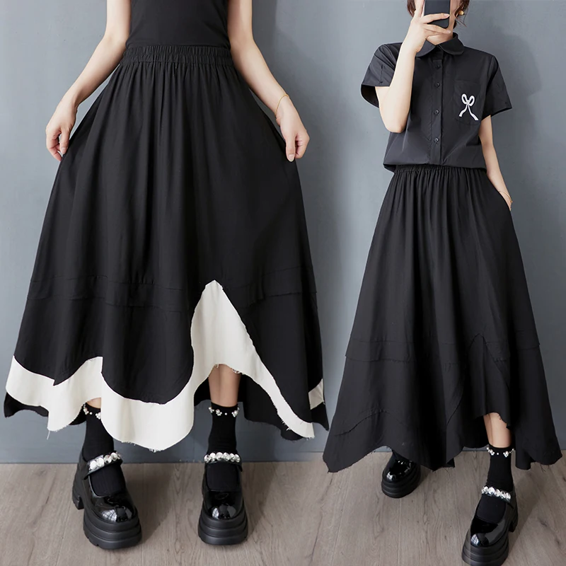 k Sle Asymmetrical Color Blo Hem Midi Skirt Slimming A-Line f-length High Waist Polyester Cotton Blend Summer Dr
k Sle Asymmetrical Color Blo Hem Midi Skirt Slimming A-Line f-length High Waist Polyester Cotton Blend Summer Dr