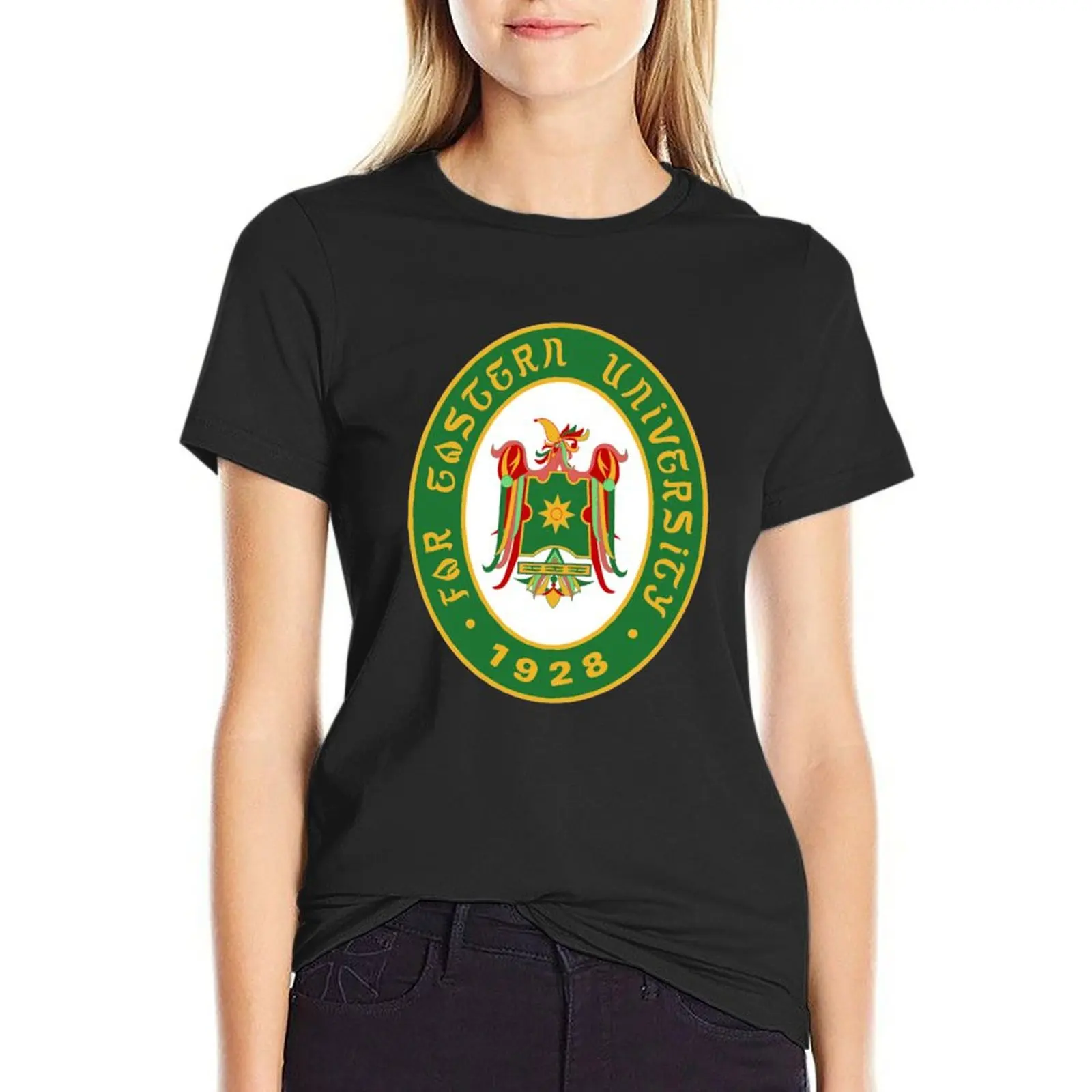 Far Eastern University T-Shirt funnys cute tops tees summer tops western t-shirt dress for Women
Far Eastern University T-Shirt funnys cute tops tees summer tops western t-shirt dress for Women
