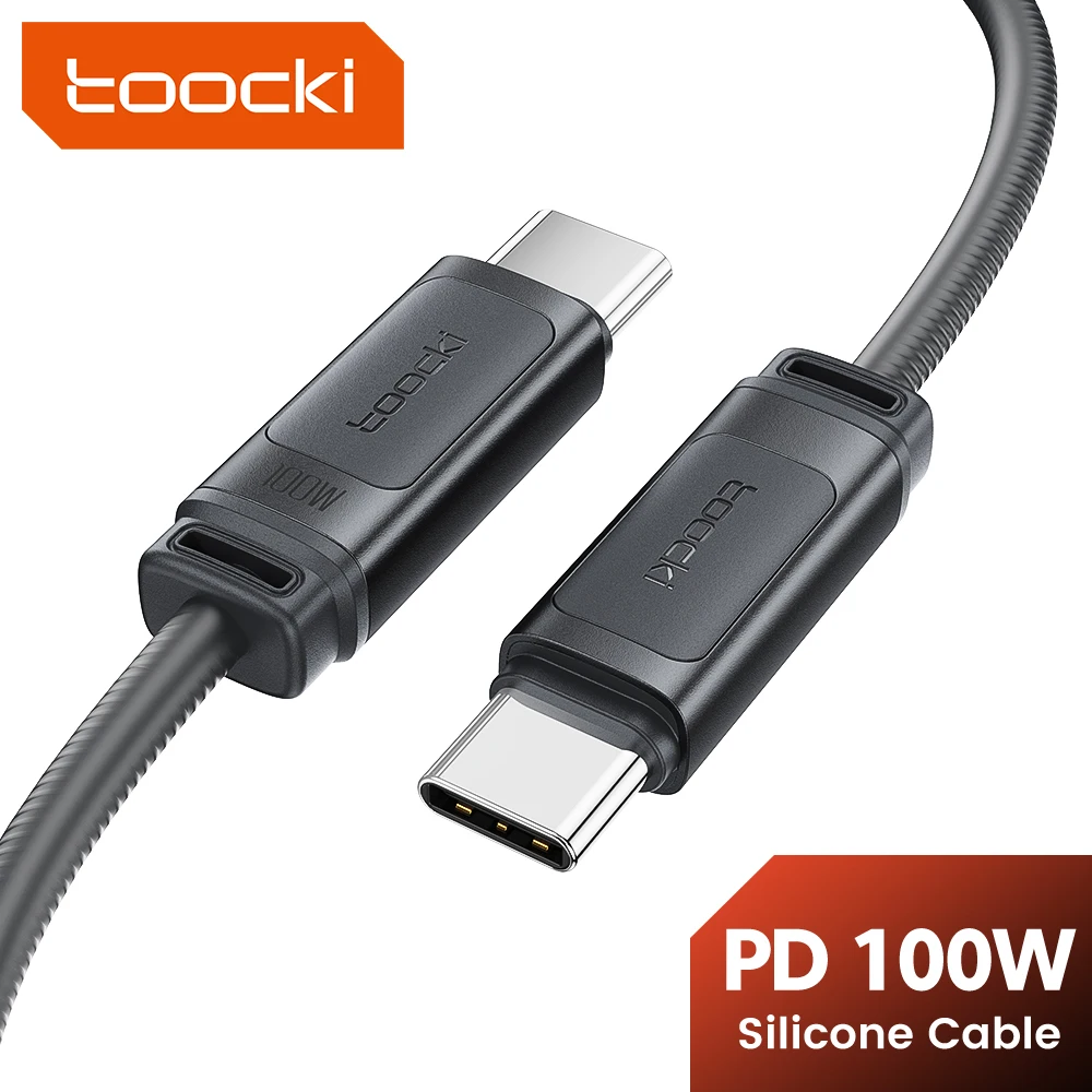 Toocki PD 100W 60W USB C To USB C Cable Fast Charging For iPhone 17 Pro Samsung S25 Xiaomi 17 Huawei Macbook iPad Silicone Cable
Toocki PD 100W 60W USB C To USB C Cable Fast Charging For iPhone 17 Pro Samsung S25 Xiaomi 17 Huawei Macbook iPad Silicone Cable