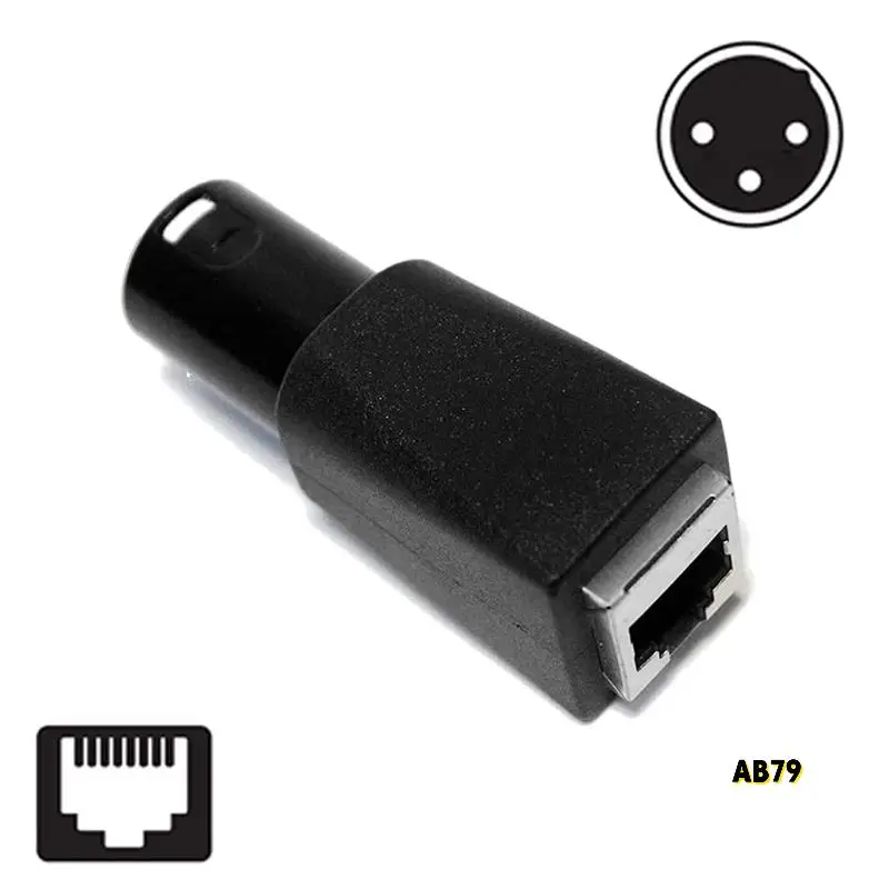 DMX To RJ45 Connector RJ45 Ethernet To 3 Pin XLR DMX Female & Male Adapter Sets (3PIN 10Pair)
DMX To RJ45 Connector RJ45 Ethernet To 3 Pin XLR DMX Female & Male Adapter Sets (3PIN 10Pair)
